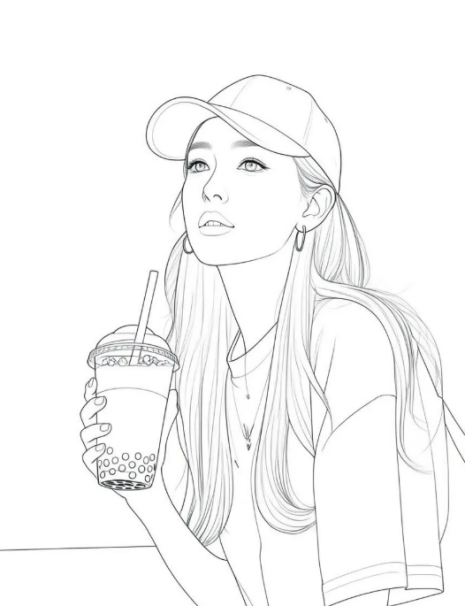 Photo converted to line drawing